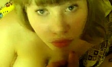 Intense Sideways Blowjob For Blond Amateur?