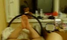 She rides with oiled ass.