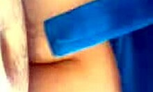 Horny Russian hottie rides a small cock in wild POV upskirt