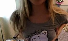 FUN-LOVING YOUNG BLONDE SHOWS OFF HER ASS