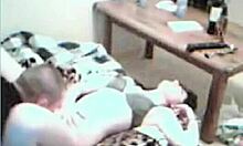 uhh, grey bra brunette gets drilled doggy style on cam, so hottt... can't even type rite!