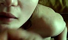 pretty brunette hottie receives steamy facial in pov blowjob