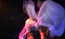 amateur chick gets sandwiched between two muscular strippers at the party