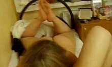 Intense Sideways Blowjob For Blond Amateur?