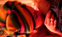 I watch this plump housewife blow me