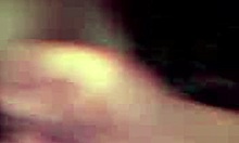 dark-haired brunette bombshell teases with intense pov doggystyle close-up homemade action