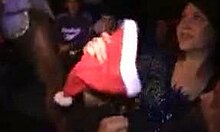 Naughty Dark-Haired Hottie Worships A Black Pharaoh In Public.