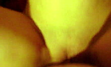 smooth shaved pussy teen rides big cock in pov close-up!