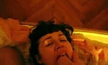 Brunette Beauty Feels Deep Sucking Pleasure