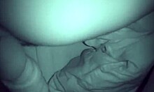Night vision fucking with blond-haired beauty in POV doggystyle!
