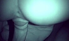 Night vision fucking with blond-haired beauty in POV doggystyle!
