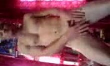 blonde milf with perky tits dances naked while masturbating furiously