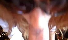 horny milf in glasses sucking big cock pov 😈