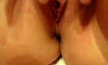 Blonde In White Bra Performs Oral