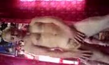 blonde milf with perky tits dances naked while masturbating furiously