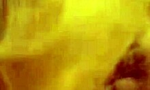 Blond-Haired Chubby Mature Enjoying A Treat