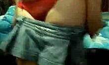 Red panties chubby Amateur gets spanked and fucked