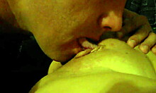 This is very juicy homemade closeup video showing tight pussy licking session