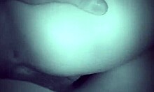 Night vision fucking with blond-haired beauty in POV doggystyle!