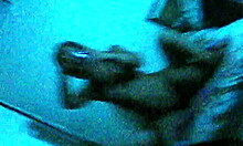 Dark-haired beauty rides cock hard in the dark