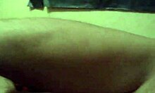 The naughty brunette girlfriend, with her big pussy lips, slips into sexy underwear and panties before eagerly sucking on a hot cock.