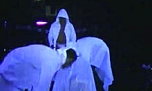 I watch horny amateurs tease the stipper's big ass at the party