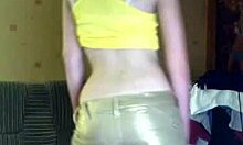 Want to see my big tits? she asks while stripping.