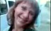 Trashy hoe in red panties gets doggystyled in the garage