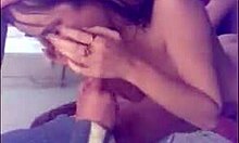 Passionate Russian couple enjoys oral sex