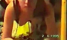 stockings-clad retro gf gets doggy style fucked by big cock