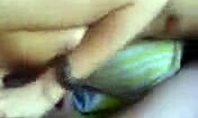 Curly-Haired Blonde Gets Fucked With Huge Toy