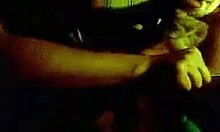 PERKY TITS BRUNETTE SHOWING OFF IN PUBLIC BAR