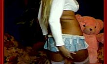 Blond-Haired Busty Cutie Teasingly Reveals Her Juicy Jugs on Cam