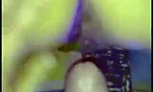 girlfriend in purple panties rides and gets fucked in close-up homemade video