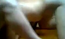 in the kitchen, the busty russian brunette gets fucked hard on the table