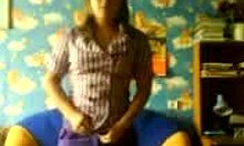 i watch teen in white lingerie prancing solo