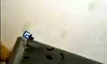 russian mature wife gives blowjob to fat cock