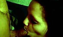 submissive teen brunette shows her naughty side with blowjob