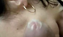 Amateur Blowjob Video Featuring Dark-Haired Slut In Close-Up