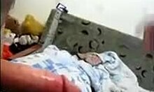 russian mature wife gives blowjob to fat cock