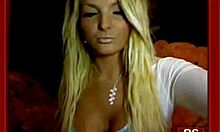 Blond-Haired Busty Cutie Teasingly Reveals Her Juicy Jugs on Cam