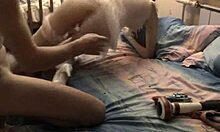 White stockings amateur GF gets pounded hard