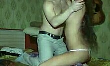 Long-legged teen 18+ GF masturbates in panties like a champ