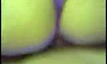 girlfriend in purple panties rides and gets fucked in close-up homemade video