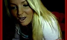 Blond-Haired Busty Cutie Teasingly Reveals Her Juicy Jugs on Cam