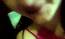 Dark-Haired Slut Sucking Chubby Fingers In POV!