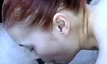 Redhead Sucks Thick Dick Of Boyfriend In POV