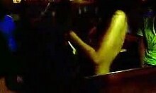 PERKY TITS BRUNETTE SHOWING OFF IN PUBLIC BAR