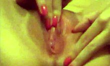 i'm a nerdy brunette gf in white stockings fingering myself on web chat