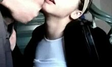 Brunette Face-Fucked Outdoors Cumshot